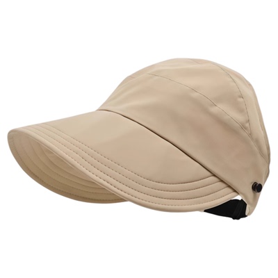 防晒帽女半空顶渔夫帽子防紫外线