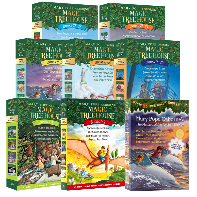 【自营】神奇树屋 Magic Tree House 神奇树屋英语原版 神奇树屋全套 儿童读物探险文学小说百科美国中小学课外阅读书籍章节桥梁书
