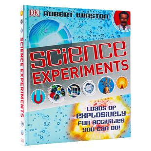 现货 DK儿童STEM 科学实验活动Science Experiments英文原版 STEM大课题 少儿科普知识图解指南 课外科普读物 亲子共读 精装大开