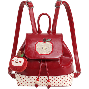 TOUTOU苹果双肩包旅游轻便高颜值小型背包大容量通勤休闲书包礼物