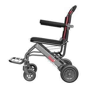 恒倍舒烤漆车架轮椅折叠轻便小型瘫痪老人老年专用旅行代步手推车