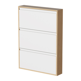 2026年新款钢木超薄鞋柜家用入户小窄门口外中古风翻斗走廊用钢制