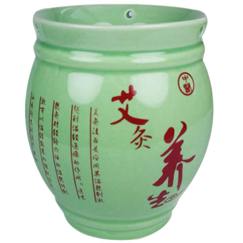 艾灸罐陶瓷刮痧杯艾灸杯魔灸罐温灸罐艾灸器家用美容院刮痧罐悬灸