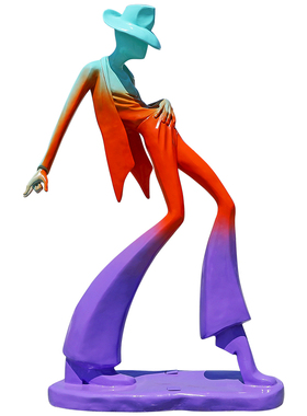 音乐人物体育运动人物玻璃钢摆件