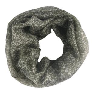 围脖女春秋冬季新款2025领圈100%桑蚕丝围巾绿色保暖百搭真丝脖套