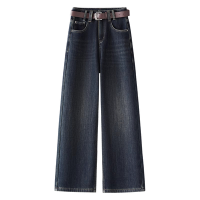 复古九分牛仔裤女2025秋冬季新款