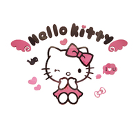 hellokitty猫3d立体墙贴画女孩房间贴纸儿童房卧室床头卡通装饰品