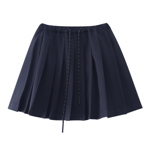 女童百褶裙2026春装新款女大童初中生学院风半身裙儿童简约短裙子