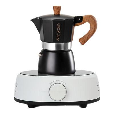 Circle Joy圆乐摩卡壶煮咖啡壶套装电陶炉意式浓缩萃取壶礼盒装