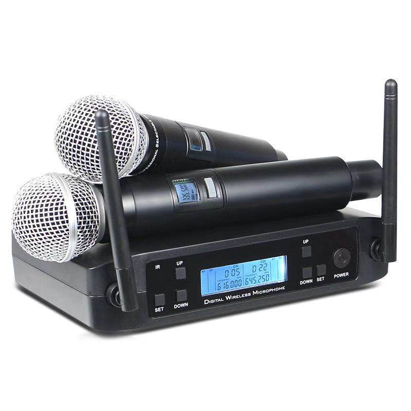 Shure/舒尔GLXD4 一拖二 声卡话筒 舞台 U段 专业演出 无线麦克风