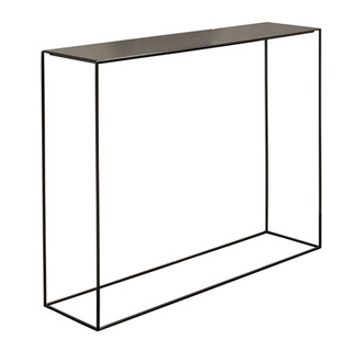 北欧铁艺靠墙柜窄桌客厅沙发后置物架单层隔板玄关架条几落地架子