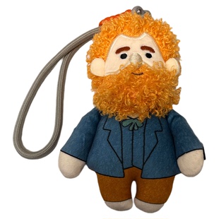 梵高挂件玩偶浦东美术馆文创 周边包包钥匙挂件玩偶摆件梵高玩偶