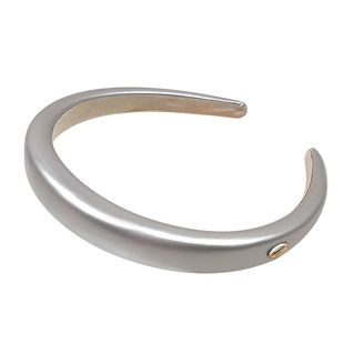 甜美轻奢皮质海绵细发箍韩系小金标亮面pu头箍压发糖果色精致发卡