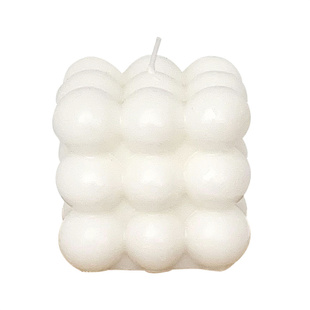 ins白色魔方香薰蜡烛女生生日礼物客厅卧室创意小众香氛装饰摆件