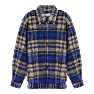 ADER ERROR 春夏新款男士格子翻领长袖衬衫 银泰百货精品301574