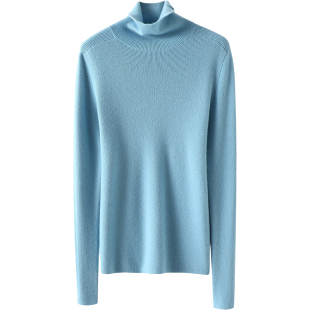 这件真的贼好看~高领羊绒衫女套头修身纯羊绒毛衣针织打底衫秋冬