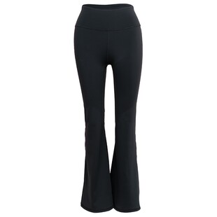 加绒瑜伽裤八分喇叭裤女外穿无尴尬线2025秋冬新款薄绒保暖健身裤