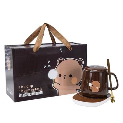 手提礼盒包装55度恒温杯