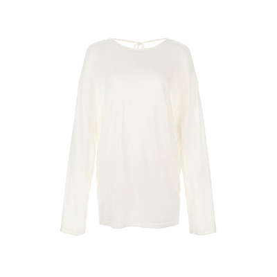 wanatry天丝亚麻针织长袖上衣