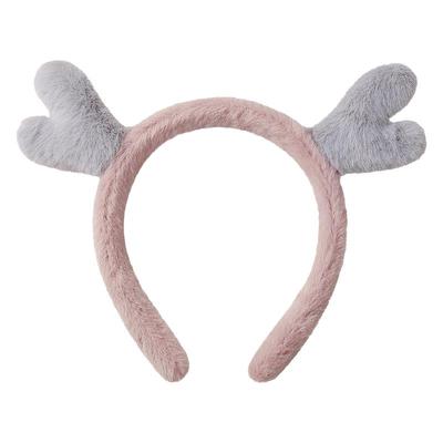 毛绒鹿角洗脸儿童秋冬2021年发箍