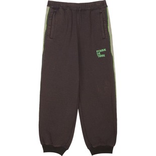 蓬马大童长裤子拼色束脚棉质毛圈布秋装男女儿童pomme de terre