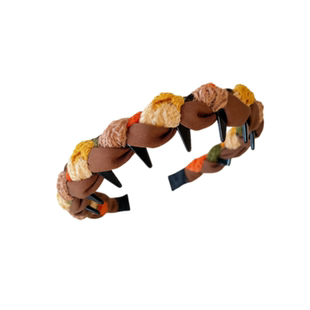 高颅顶带齿发箍女2025新款简约布艺百搭防滑发卡日常外戴头箍发捆