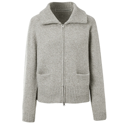 IIIVIVINIKO羊绒翻领开衫