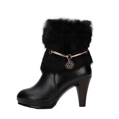 女棉鞋真皮女鞋保暖女靴短靴皮鞋