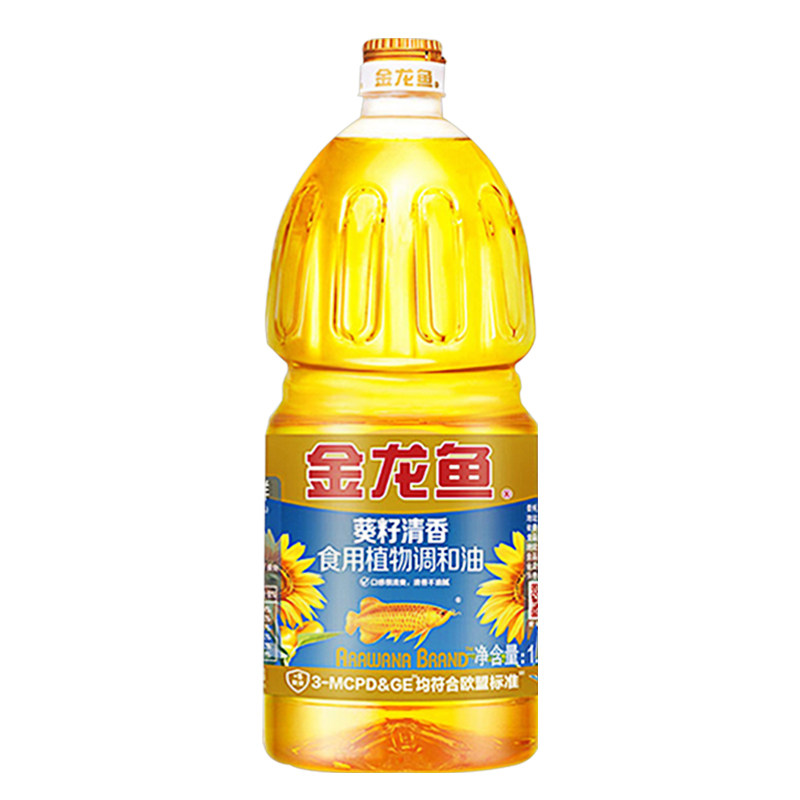 金龙鱼葵花籽清香调和油1.8L*6桶