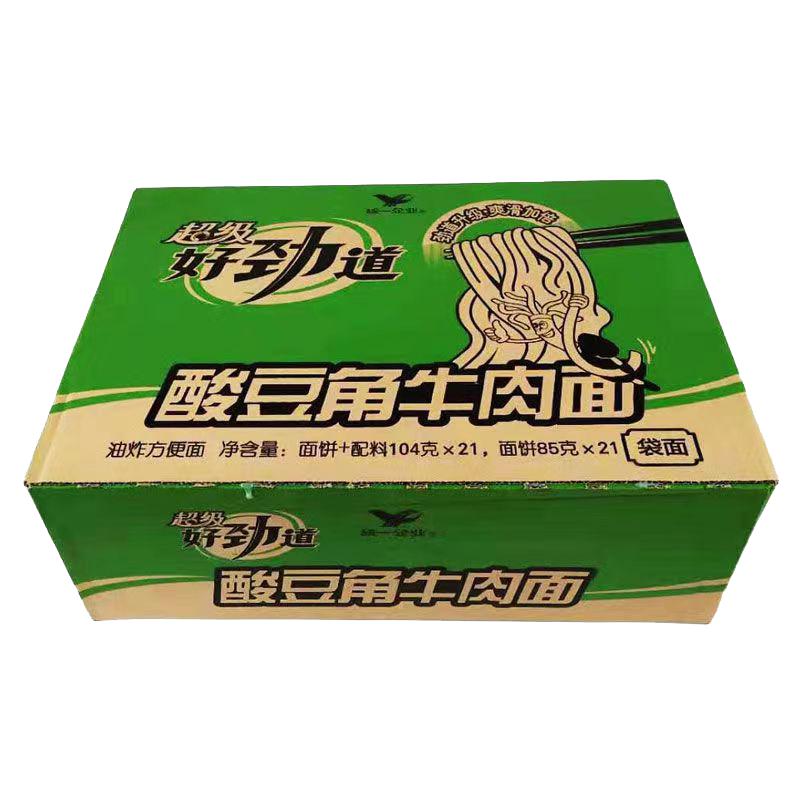 统一方便面酸豆角牛肉面袋装泡面