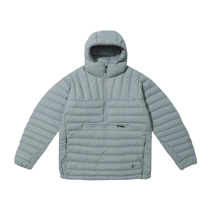 ADVT羽绒连帽半襟夹克男女款大口袋套头上衣外套保暖半拉链面包服