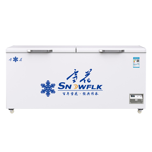 【官方旗舰店】政府补贴雪花商用冰柜冷藏冷冻大容量卧式速冻冷柜