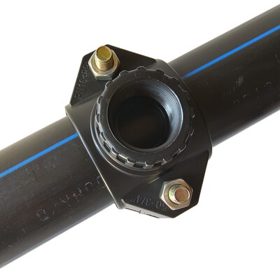 pe管鞍座水管哈夫节pvc分水三通