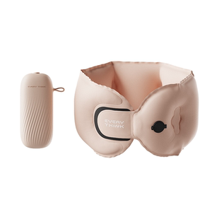 睡洞EVERYTHINK口袋充气u型枕颈枕飞机脖枕护颈按压式便携旅行枕