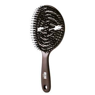 咖啡渣梳子女家用猪鬓毛梳子蓬松梳高颅顶长发2025新款顺发排骨梳