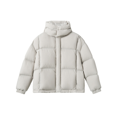 南乙NYHSUGOO 冬季新款2.0三防泡芙羽绒服男90白鸭绒连帽外套3891