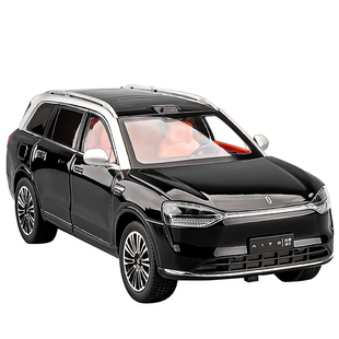 塞力斯问界M9合金车模仿真新能源电动汽车模型智能语音玩具车男孩