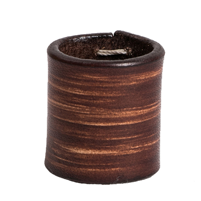 手作美式复古风牛皮领巾扣