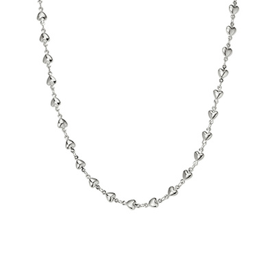 onchic爱心串珠项链女叠戴锁骨链