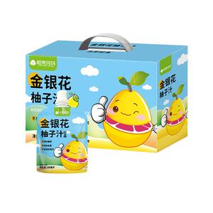 金银花柚子汁儿童饮品礼盒袋装成人下火植物饮料官方旗舰店非豆芽