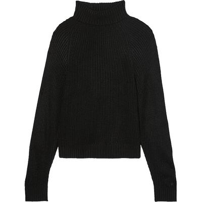 维密PINK校园风针织半拉链毛衣