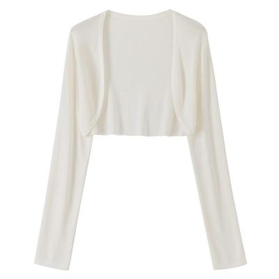 薄款纯色针织开衫温柔风