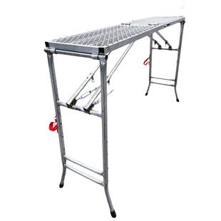 马凳折叠升降加厚脚手架室内装修加高便携圆管马镫梯凳脚管厚1.2