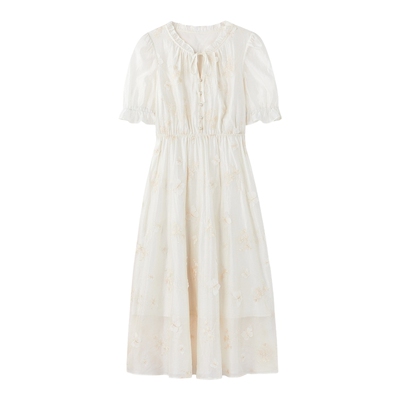 秋水伊人海边度假连衣裙女夏