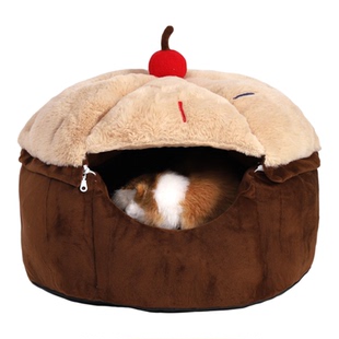 宠物猫窝半封闭式冬季保暖加绒厚实全可拆洗布偶美英短居家室内窝