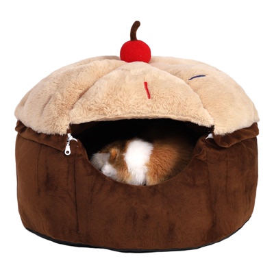 宠物猫窝半封闭式冬季保暖加绒厚实全可拆洗布偶美英短居家室内窝