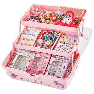 儿童节礼物首饰盒公主饰品礼盒小女孩子发饰女童多层大容量收纳盒
