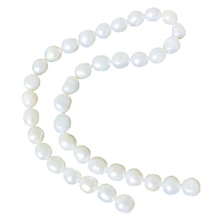 天然异形不规则扁两面光真巴洛克珍珠半成品项链diy手链材料散珠