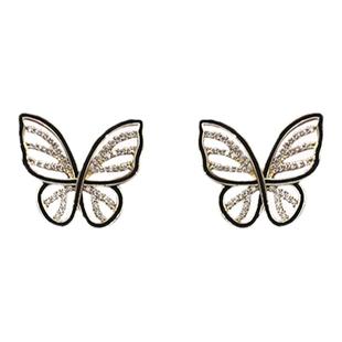 《如梦令》蝴蝶耳环女小众设计感高级小巧法式复古百搭2026新款