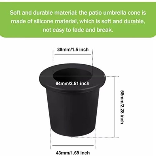 硅胶伞孔塞庭院桌桌硅橡胶防水铁伞套锥艺阳台户外套件太阳伞孔